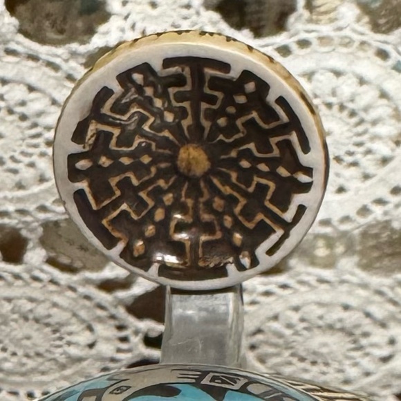 Intricately Designed Beer Stein with Native American Motif - Picture 8 of 15